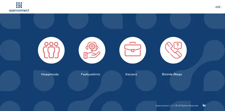 Azerconnect homepage
